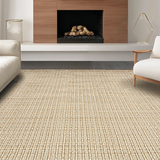 Ultra Soft Area Rug, Non Slip, Stain Resistant, Washable Area Rugs for Living Room, Bedroom, Farmhouse Inspired Braided Texture(Beige)