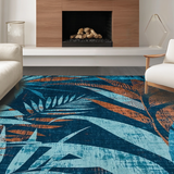 Modern Distressed Botanical Design(Blue)