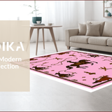 Ultra Soft Area Rug, Non Slip, Stain Resistant, Washable Area Rugs for Living Room, Bedroom, Shaggy Western Non-Slip Shower Mat for Kids(Pink)
