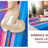 Dynamic Multicolored Graphic Motif(Blue)