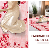 Ultra Soft Area Rug, Non Slip, Stain Resistant, Washable Area Rugs for Living Room, Bedroom, Fluffy Romantic Blossom Arrangement(Pink)