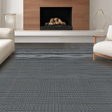 Ultra Soft Area Rug, Non Slip, Stain Resistant, Washable Area Rugs for Living Room, Bedroom, Refined Monochrome Graphic Design(Gray)