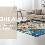 Warm Earthy Floral Impression(Blue)