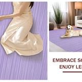 Ultra Soft Area Rug, Non Slip, Stain Resistant, Washable Area Rugs for Living Room, Bedroom, Sleek Monochrome Rustic Touch(Purple)