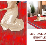 Eclectic Brightly Colored Body Motif(Red)