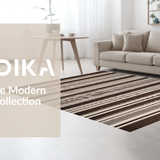 Ultra Soft Area Rug, Non Slip, Stain Resistant, Washable Area Rugs for Living Room, Bedroom, Quaint Country Style Accent(Brown)