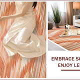 Ultra Soft Area Rug, Non Slip, Stain Resistant, Washable Area Rugs for Living Room, Bedroom, Luxurious Soft Burnt Orange Area Rug Bedroom(Orange)