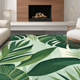 Contemporary Leaf Print Elegance(Green)
