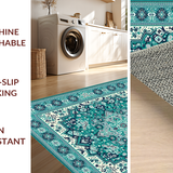 Lively Teal and White Mosaic Style(Blue)