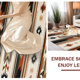 Ultra Soft Area Rug, Non Slip, Stain Resistant, Washable Area Rugs for Living Room, Bedroom, Vibrant Ethnic Tiled Design(Brown)