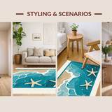 Delicate Shells and Starfish Arrangement(Blue)