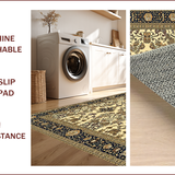 Ultra Soft Area Rug, Non Slip, Stain Resistant, Washable Area Rugs for Living Room, Bedroom, Luxurious Soft Monochrome Style(Beige)