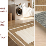 Elegant Geometric Border Arrangement(Beige)