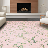 Ultra Soft Area Rug, Non Slip, Stain Resistant, Washable Area Rugs for Living Room, Bedroom, Whimsical Playful Petal Arrangement(Pink)