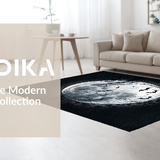 Gothic Black Abstract Motif(Black)