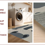 Ultra Soft Area Rug, Non Slip, Stain Resistant, Washable Area Rugs for Living Room, Bedroom, Nature-Inspired Wildlife Lodge Non-Slip Carpet(Gray)