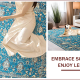 Rustic High Low Damask Aesthetic(Blue)