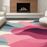 Minimalist Pink Grey Swirl Aesthetic(Gray)