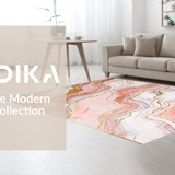 Contemporary Gold Veined Texture(Pink)