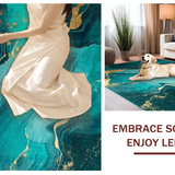 Contemporary Iridescent Swirl(Blue)