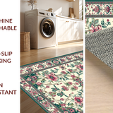 Delicate Floral and Feather Fusion(Beige)