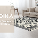 Modern Black and Ivory Geometric(Black)