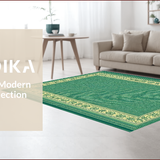 Ultra Soft Area Rug, Non Slip, Stain Resistant, Washable Area Rugs for Living Room, Bedroom, Vintage Green Farmhouse Living Room Stain-Resistant Carpet(Green)