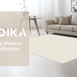 Modern Almond Striped Visual Appeal(Beige)