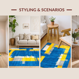 Chic Modernist Colorful Canvas(Blue)