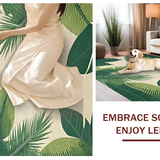 Ultra Soft Area Rug, Non Slip, Stain Resistant, Washable Area Rugs for Living Room, Bedroom, Serene Nature Inspired Pattern(Green)