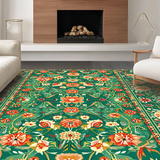Vibrant Earthy Abstract Motif(Green)