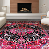 Contemporary Linear Distressed Look(Red)