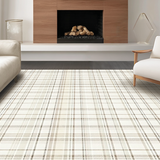 Inviting Simple Checkered Style(Beige)