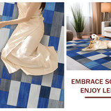 Rustic Blue and Gray Layered Design(Blue)