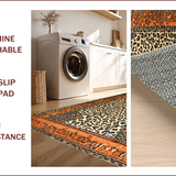 Ultra Soft Area Rug, Non Slip, Stain Resistant, Washable Area Rugs for Living Room, Bedroom, Elegant Neutral Toned Pattern(Beige)