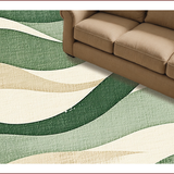 Ultra Soft Area Rug, Non Slip, Stain Resistant, Washable Area Rugs for Living Room, Bedroom, Distressed Contemporary Bedroom Carpet for High Traffic Areas(Green)