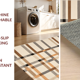 Chic Beige Geometric Arrangement(Beige)