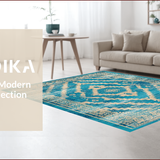 Ultra Soft Area Rug, Non Slip, Stain Resistant, Washable Area Rugs for Living Room, Bedroom, Boho Spice Dining Area Vintage Low Pile Carpet(Red)