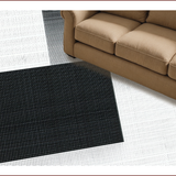 Ultra Soft Area Rug, Non Slip, Stain Resistant, Washable Area Rugs for Living Room, Bedroom, Trendy Abstract Black and Grey Design(Black)