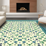 Ultra Soft Area Rug, Non Slip, Stain Resistant, Washable Area Rugs for Living Room, Bedroom, Soft Earthy Tones with Animal Graphics(Ivory)