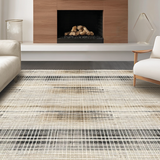 Ultra Soft Area Rug, Non Slip, Stain Resistant, Washable Area Rugs for Living Room, Bedroom, Inviting Natural Fiber Statement(Beige)