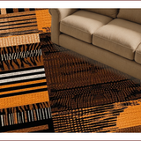 Ultra Soft Area Rug, Non Slip, Stain Resistant, Washable Area Rugs for Living Room, Bedroom, Eclectic Tiger Skin Aesthetic(Orange)