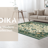 Ultra Soft Area Rug, Non Slip, Stain Resistant, Washable Area Rugs for Living Room, Bedroom, Rustic Nature Inspired Patterns(Beige)
