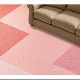 Ultra Soft Area Rug, Non Slip, Stain Resistant, Washable Area Rugs for Living Room, Bedroom, Blush Pink Geometric Living Room 3D Texture Rug(Pink)