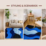 Chic Black and Blue Fusion(Blue)