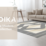 Ultra Soft Area Rug, Non Slip, Stain Resistant, Washable Area Rugs for Living Room, Bedroom, Rustic Minimalist Cream Pattern(Beige)