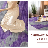 Ultra Soft Area Rug, Non Slip, Stain Resistant, Washable Area Rugs for Living Room, Bedroom, Trendy Lush Purple Watercolor(Purple)