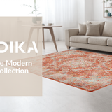 Cream Geometric Arrangement(Red)