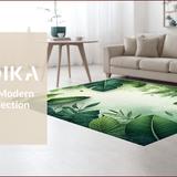 Ultra Soft Area Rug, Non Slip, Stain Resistant, Washable Area Rugs for Living Room, Bedroom, Indoor Outdoor Jungle Porch Stain-Resistant Throw Rug(Green)