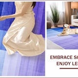 Ultra Soft Area Rug, Non Slip, Stain Resistant, Washable Area Rugs for Living Room, Bedroom, Contemporary Vibrant Color Fusion(Purple)